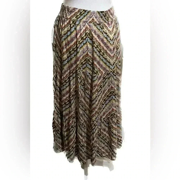 NWT Sonoma multicolor maxi skirt with button detail large - Picture 4 of 7